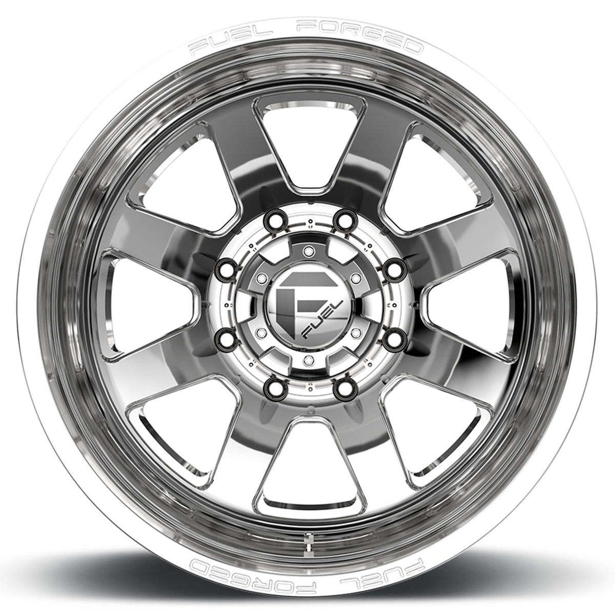 Dually Wheels 24X8.25 FF09D Dually DE09 PO 8 On 210 Polished 154.3 Bore -246 Offset Outer Dually Fuel Off Road Wheels