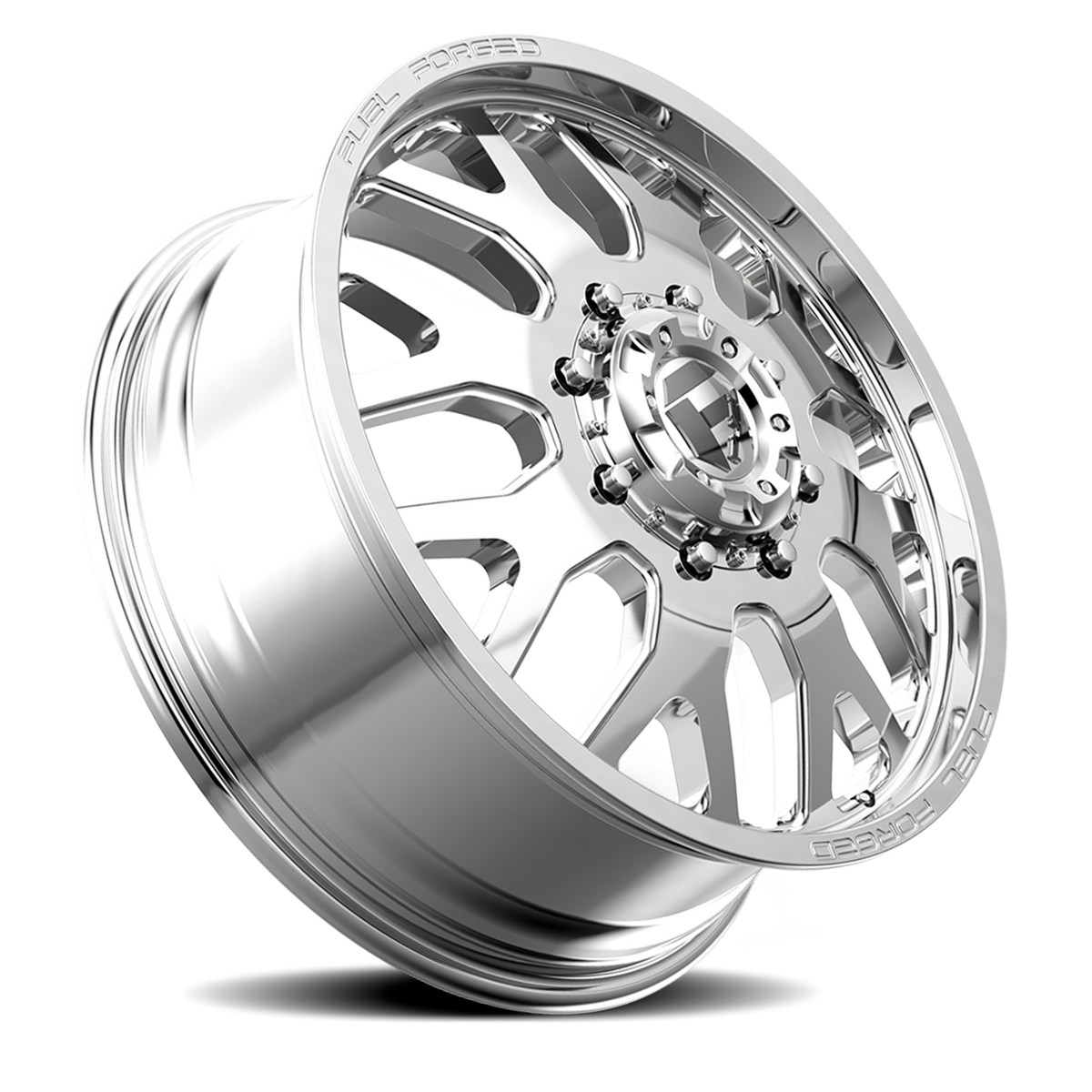 Dually Wheels 20X8.25 FF19D Dually DE19 PO 8 On 200 Polished 142.2 Bore 105 Offset Front Dually Fuel Off Road Wheels