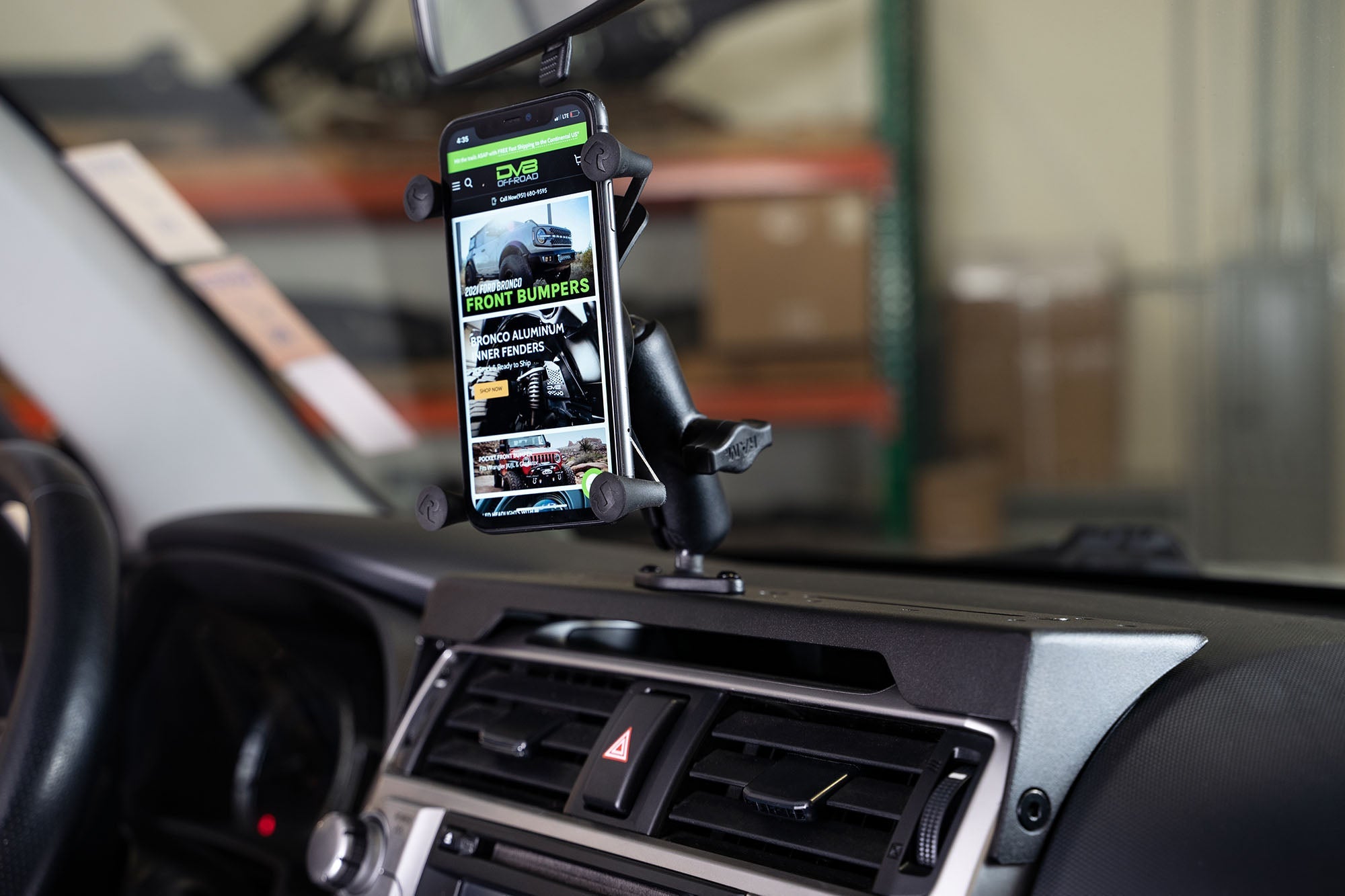 2010 2024 Toyota 4Runner Digital Device Dash Mount DV8 Offroad