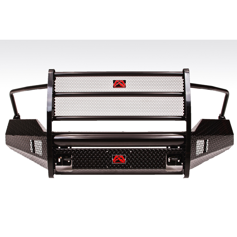 Fab Fours Black Steel Front Ranch Bumper w/ Grille Guard Model DR09-K2460-1