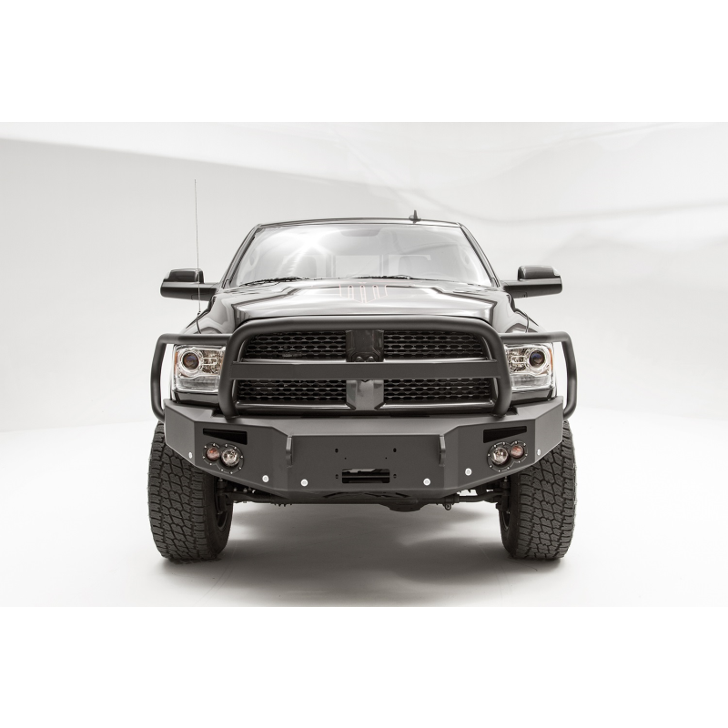 Fab Fours Premium Winch Front Bumper w/ Grille Guard Model DR16-C4050-1
