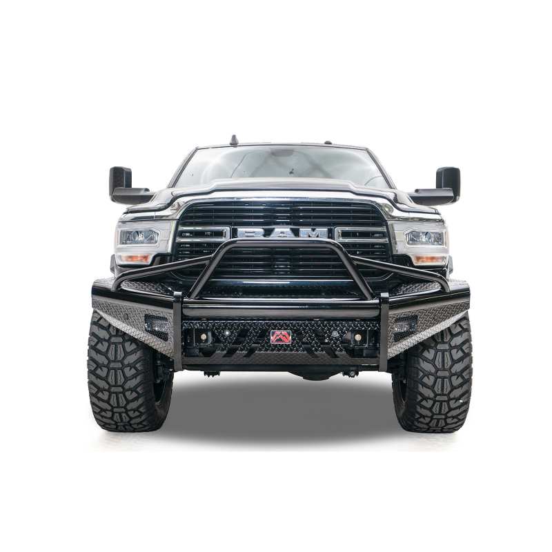 Fab Fours Black Steel Front Bumper w/ Pre Runner Guard Model DR19-S4462-1