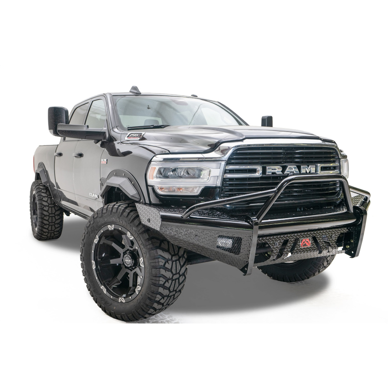Fab Fours Black Steel Front Bumper w/ Pre Runner Guard Model DR19-S4462-1
