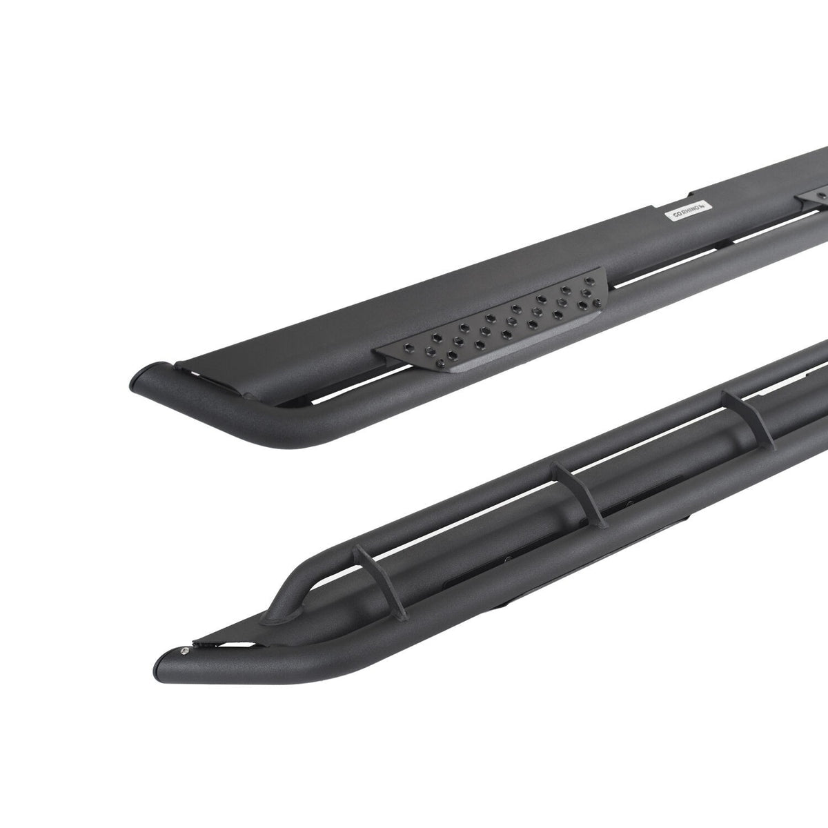 Dominator Xtreme DT Side Steps with Mounting Bracket Kit Textured Black 2015-2026 Ford F-150 Go Rhino