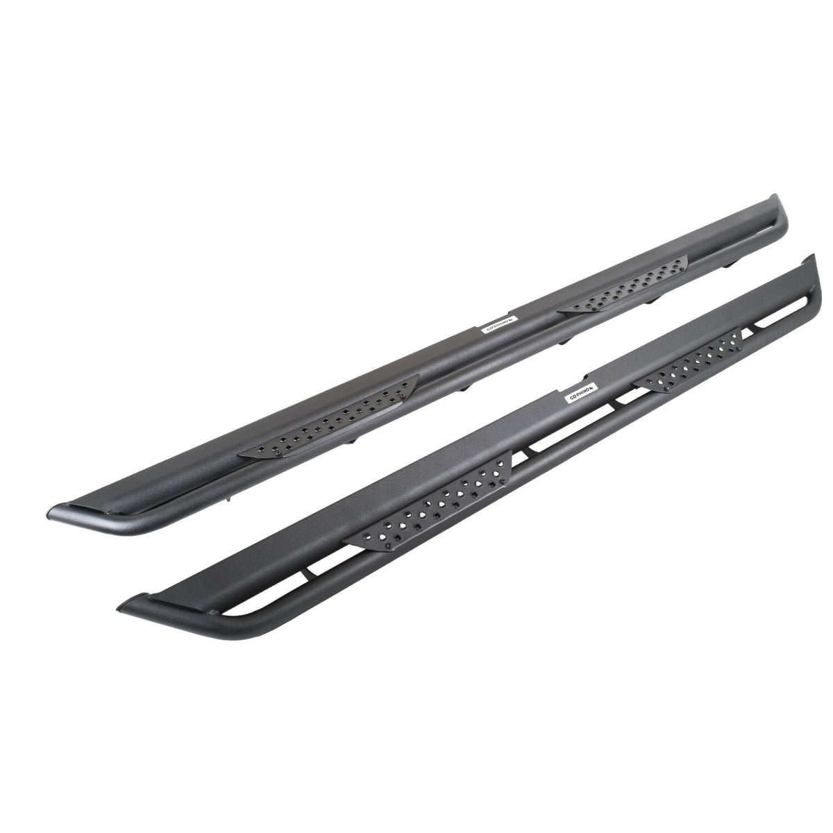 Dominator Xtreme DT Side Steps with Mounting Bracket Kit Textured Black 2007-2021 Toyota Tundra Go Rhino