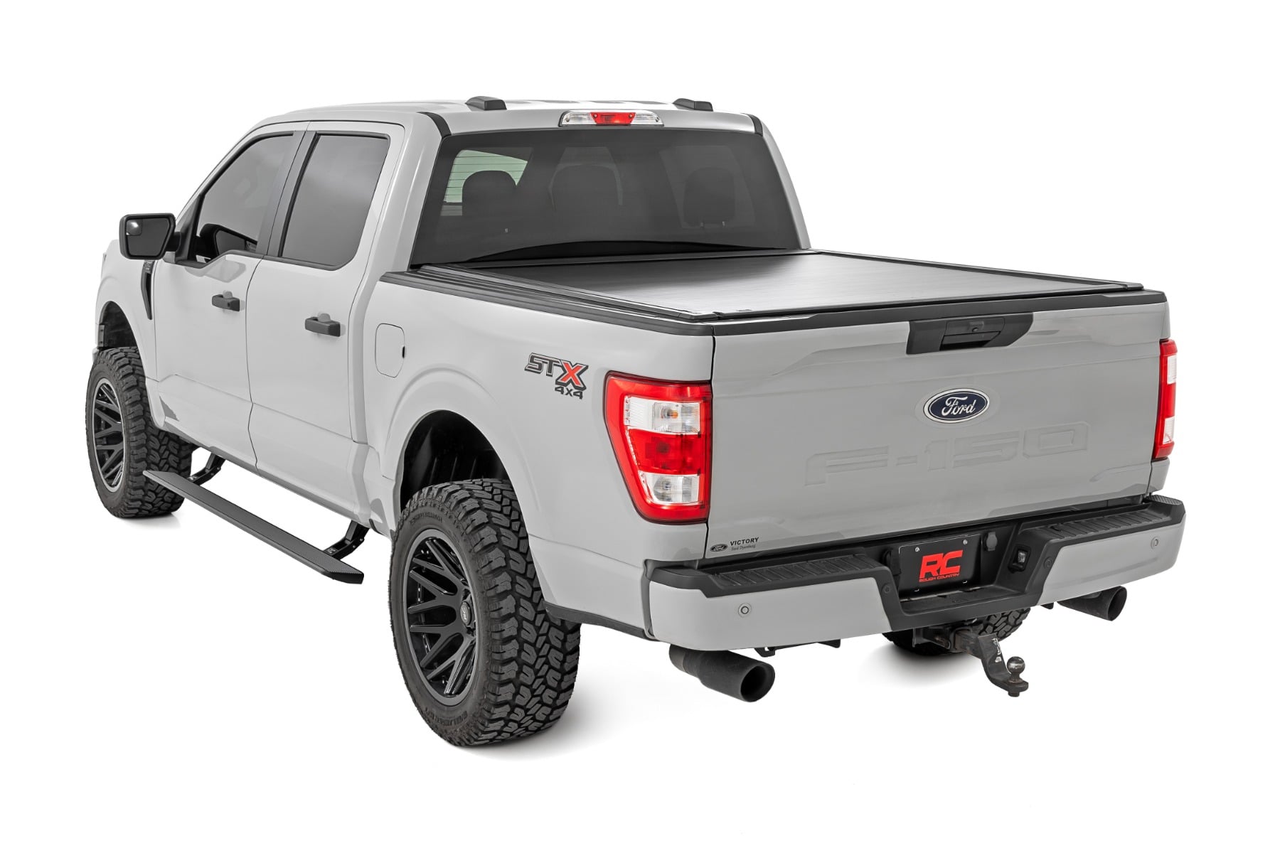 Power Running Boards HT-Series Crew Cab Ford F-150/Lightning/F-250/F-350/Raptor (15-26) Rough Country