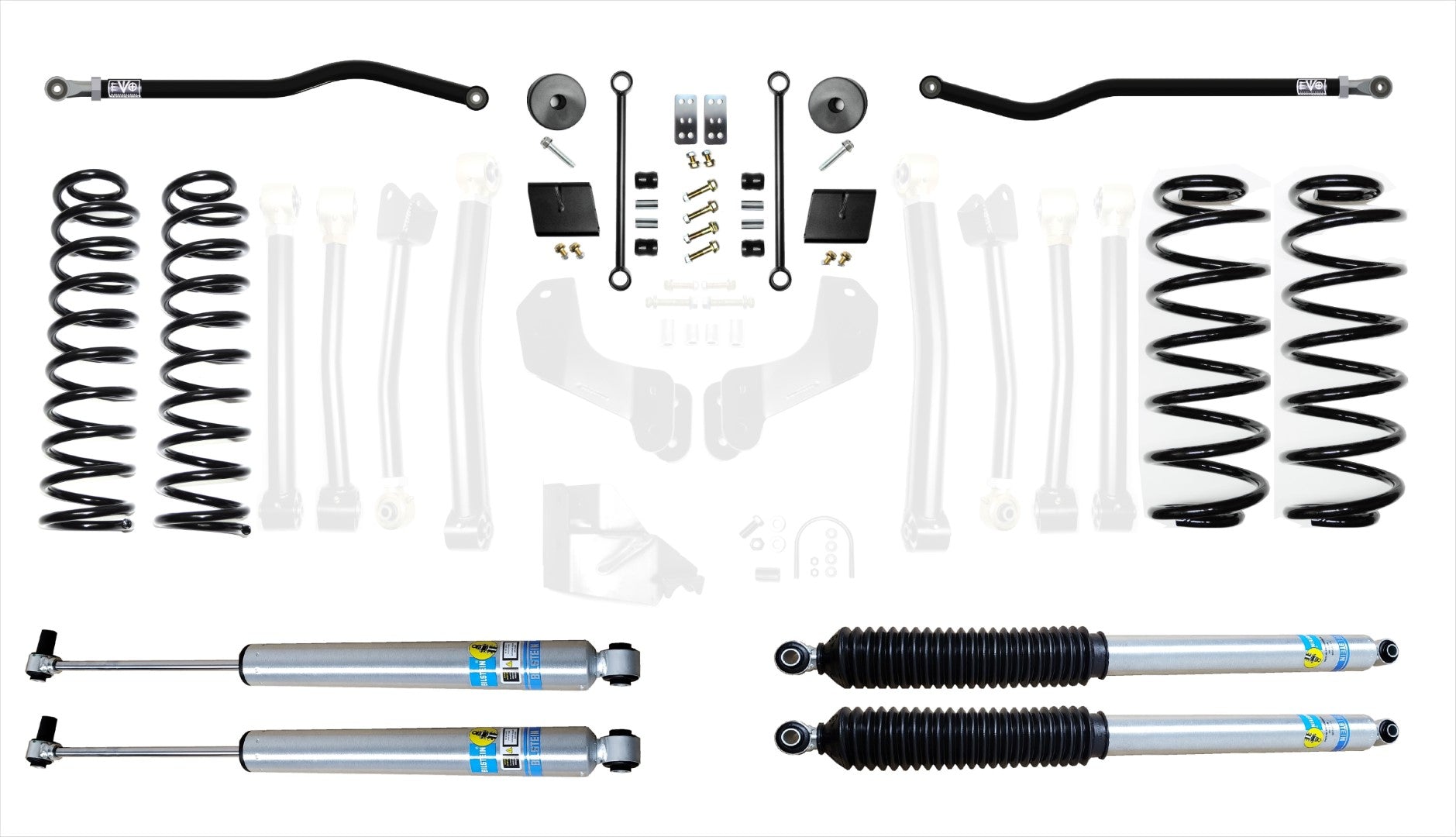 VARIANT EVO-3011S1EPBIL STAGE 1 Bilstein 2.0" Shocks Front / Rear Track Bars