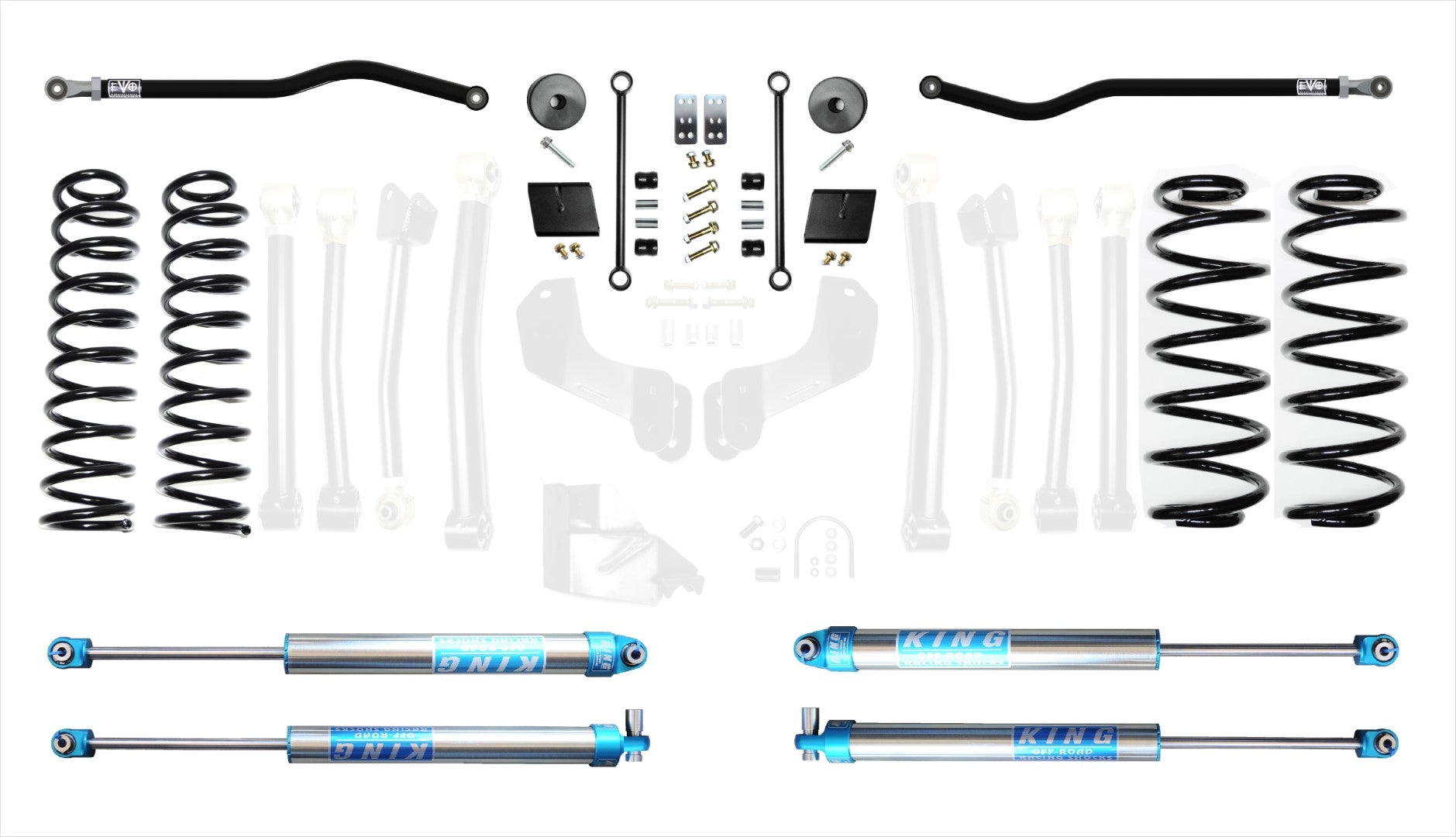VARIANT EVO-3011S1EPK2 STAGE 1 King 2.0" Shocks Front / Rear Track Bars