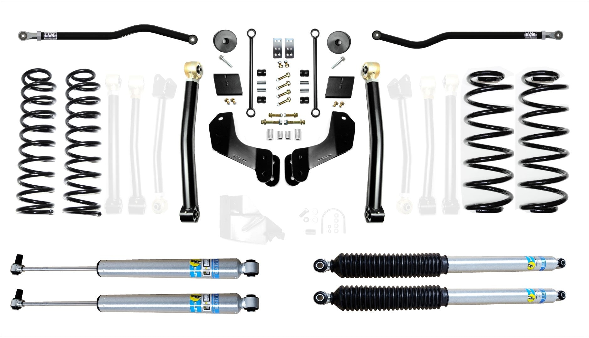 VARIANT EVO-3012S2EPBIL STAGE 2 Overland Bilstein 2.0" Shocks Front / Rear Track Bars