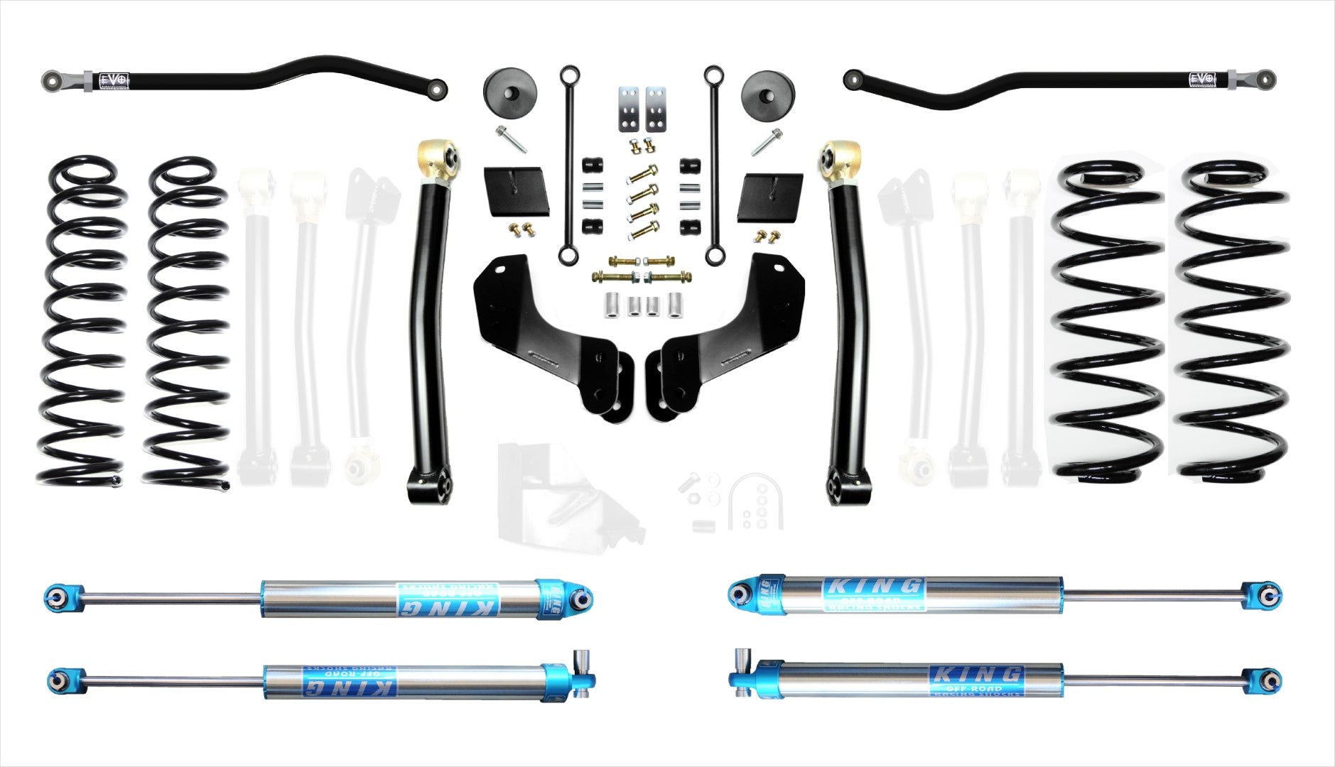 VARIANT EVO-3012S2EPK2 STAGE 2 Overland King 2.0" Shocks Front / Rear Track Bars
