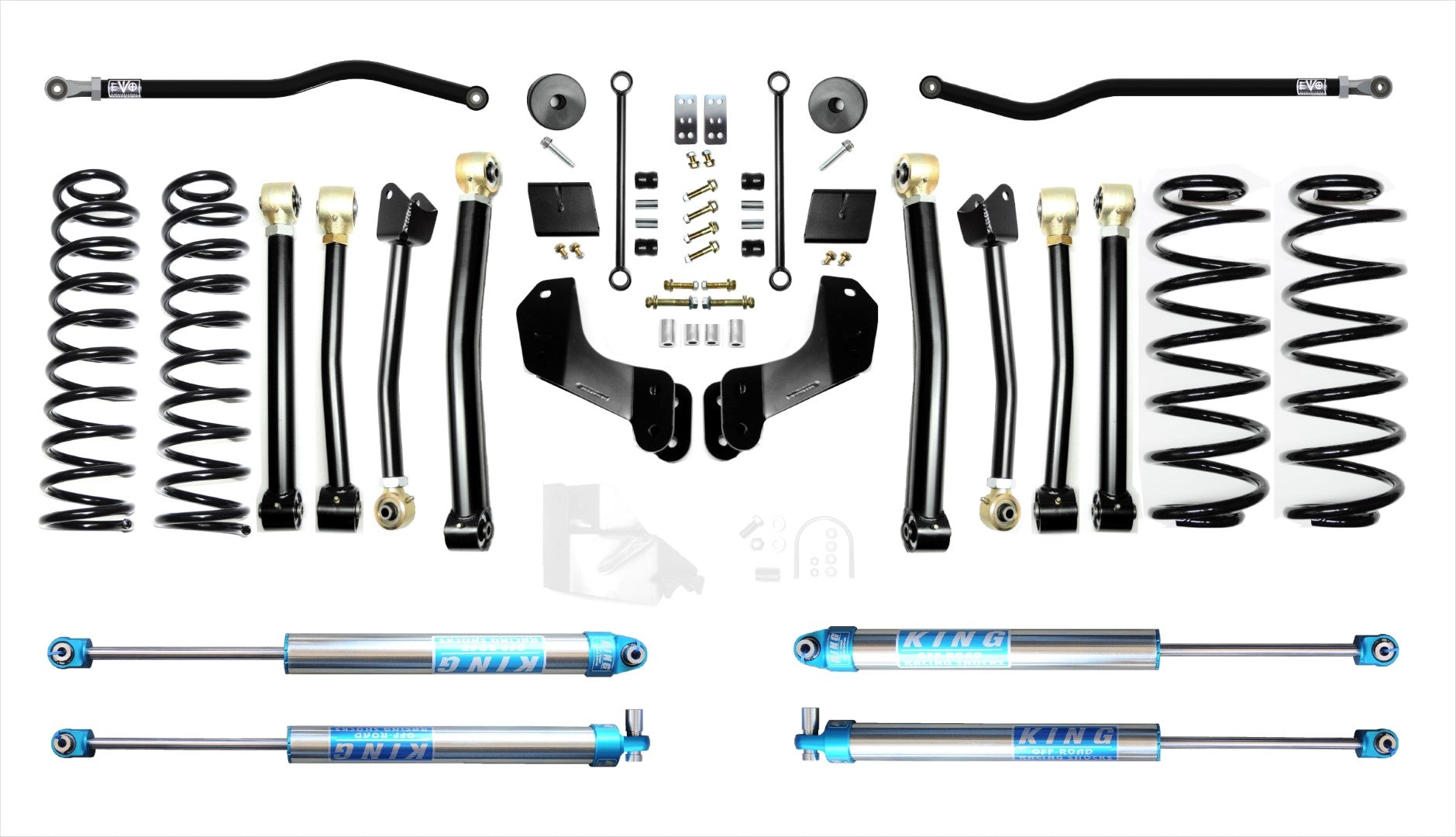 VARIANT EVO-3012S4EPK2 STAGE 4 Overland King 2.0" Shocks Front / Rear Track Bars