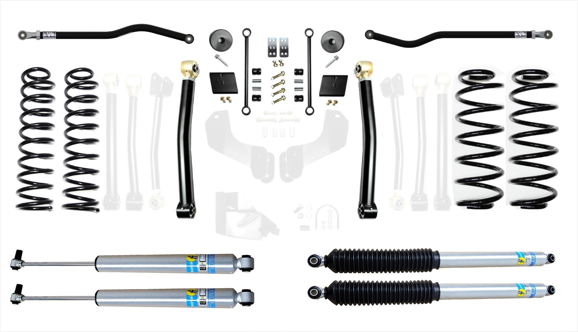 VARIANT EVO-3013S2HDPBIL STAGE 2 Bilstein 2.0" Shocks Front / Rear Track Bars