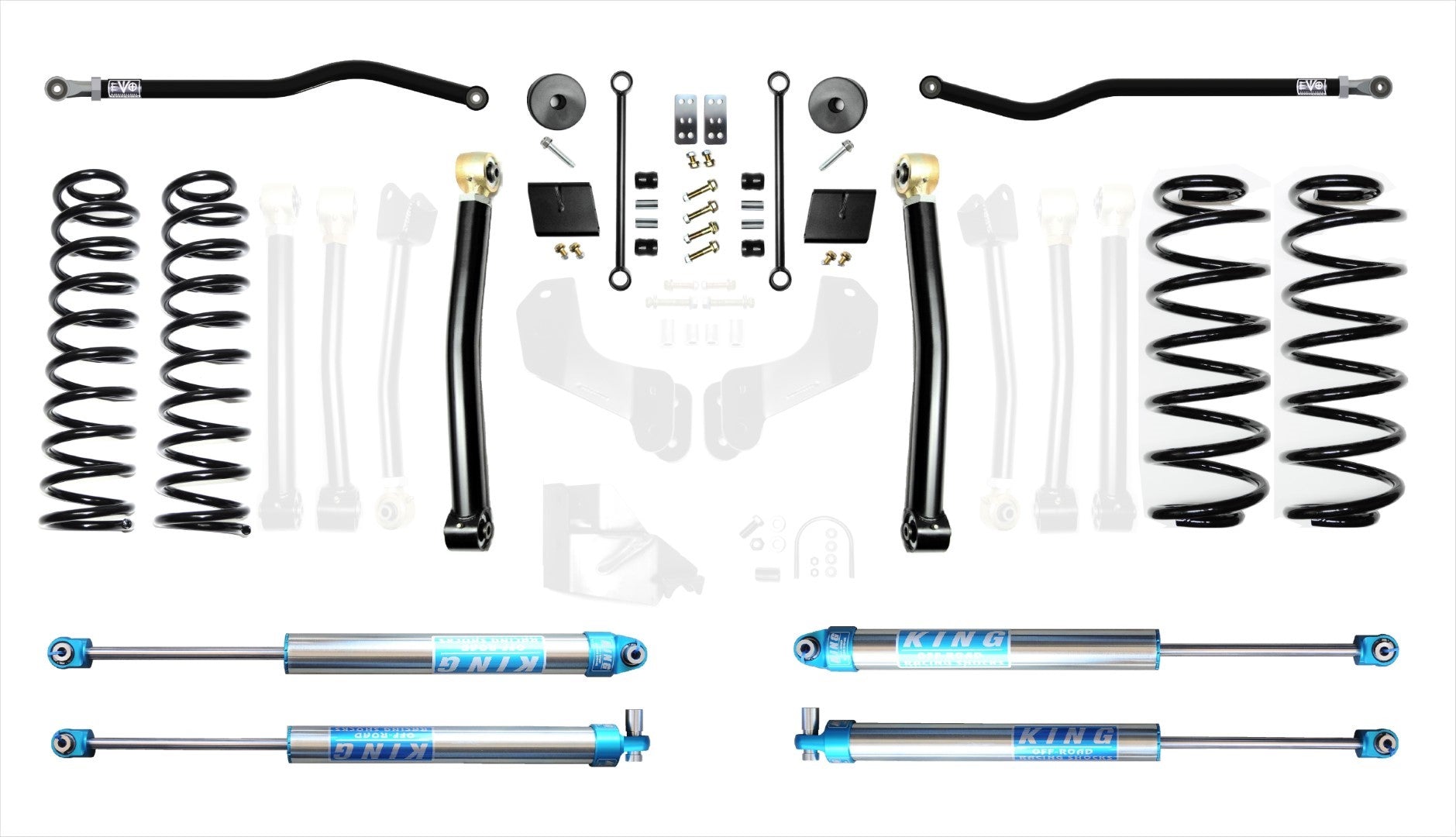 VARIANT EVO-3013S2HDPK2 STAGE 2 King 2.0" Shocks Front / Rear Track Bars