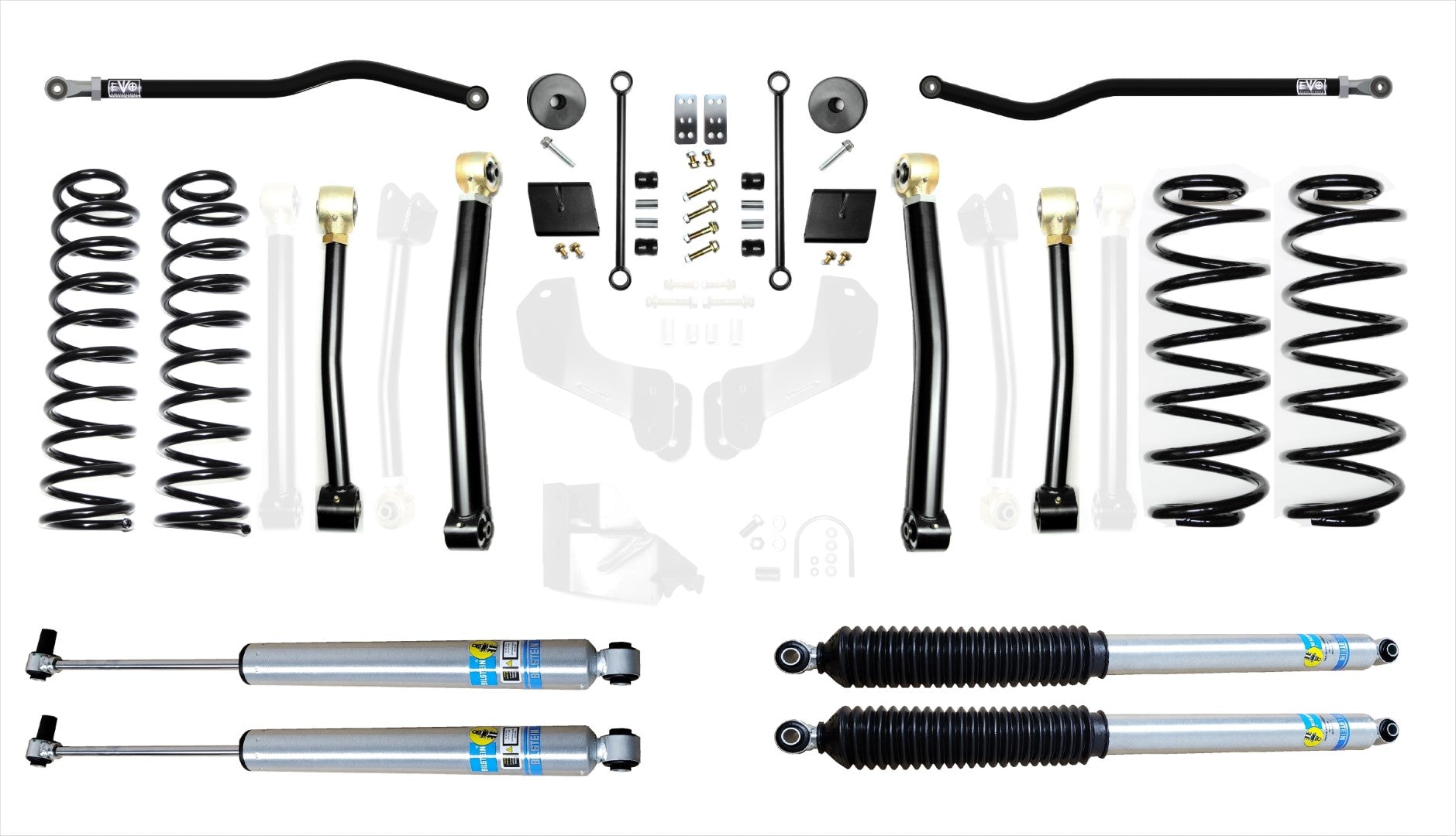 VARIANT EVO-3013S3HDPBIL STAGE 3 Bilstein 2.0" Shocks Front / Rear Track Bars