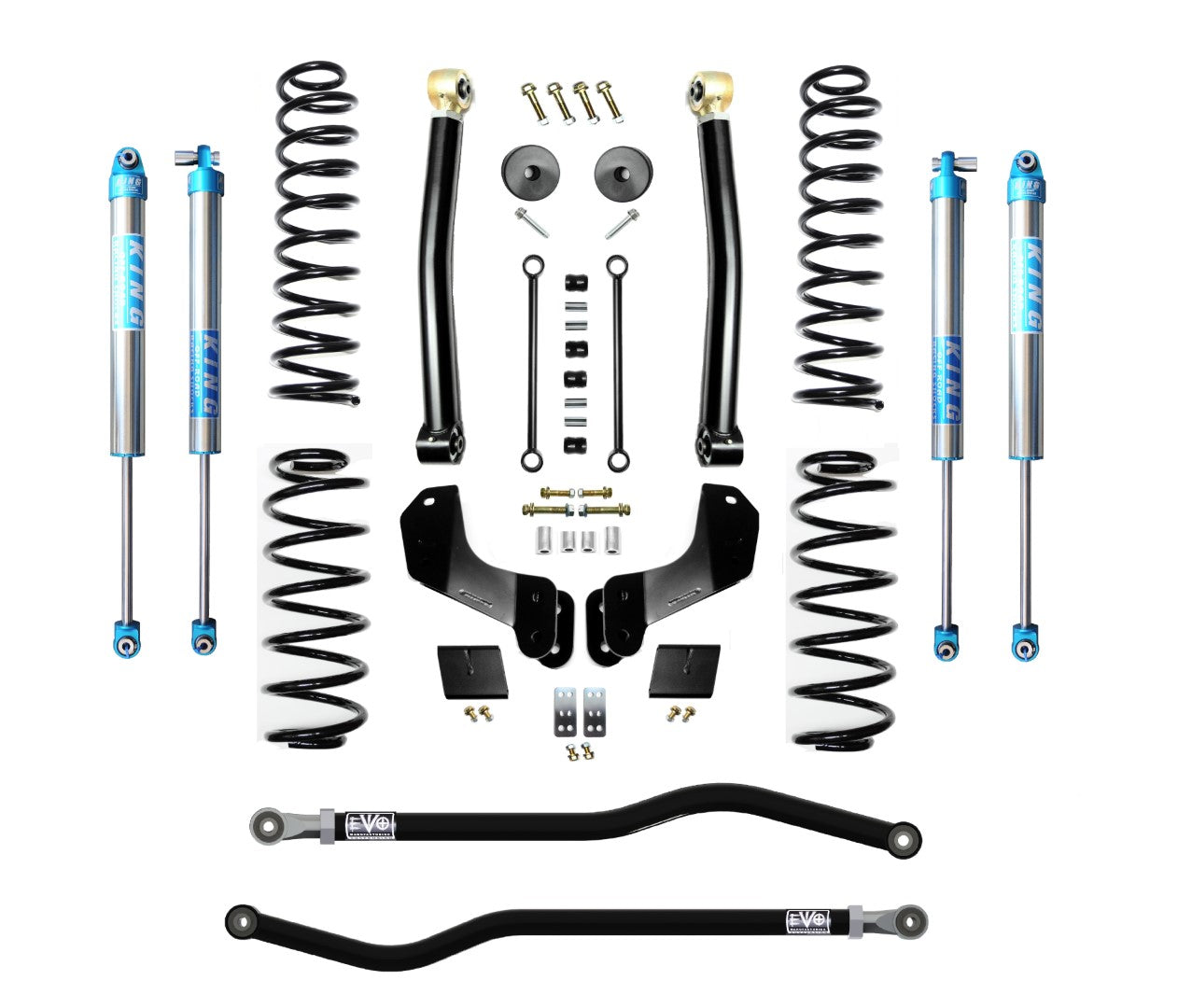 VARIANT EVO-3014S2HDPK2 STAGE 2 Overland King 2.0" Shocks Front / Rear Track Bars
