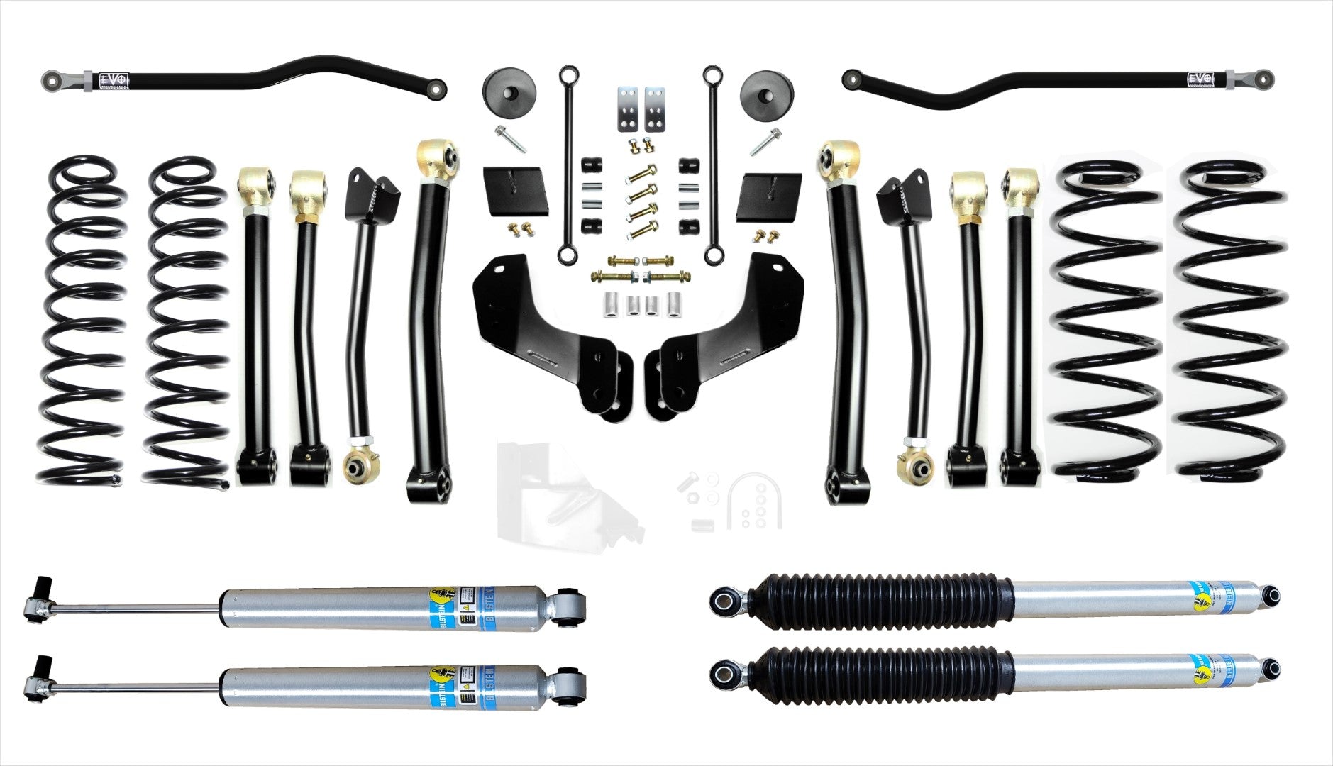 VARIANT EVO-3014S4HDPBIL STAGE 4 Overland Bilstein 2.0" Shocks Front / Rear Track Bars