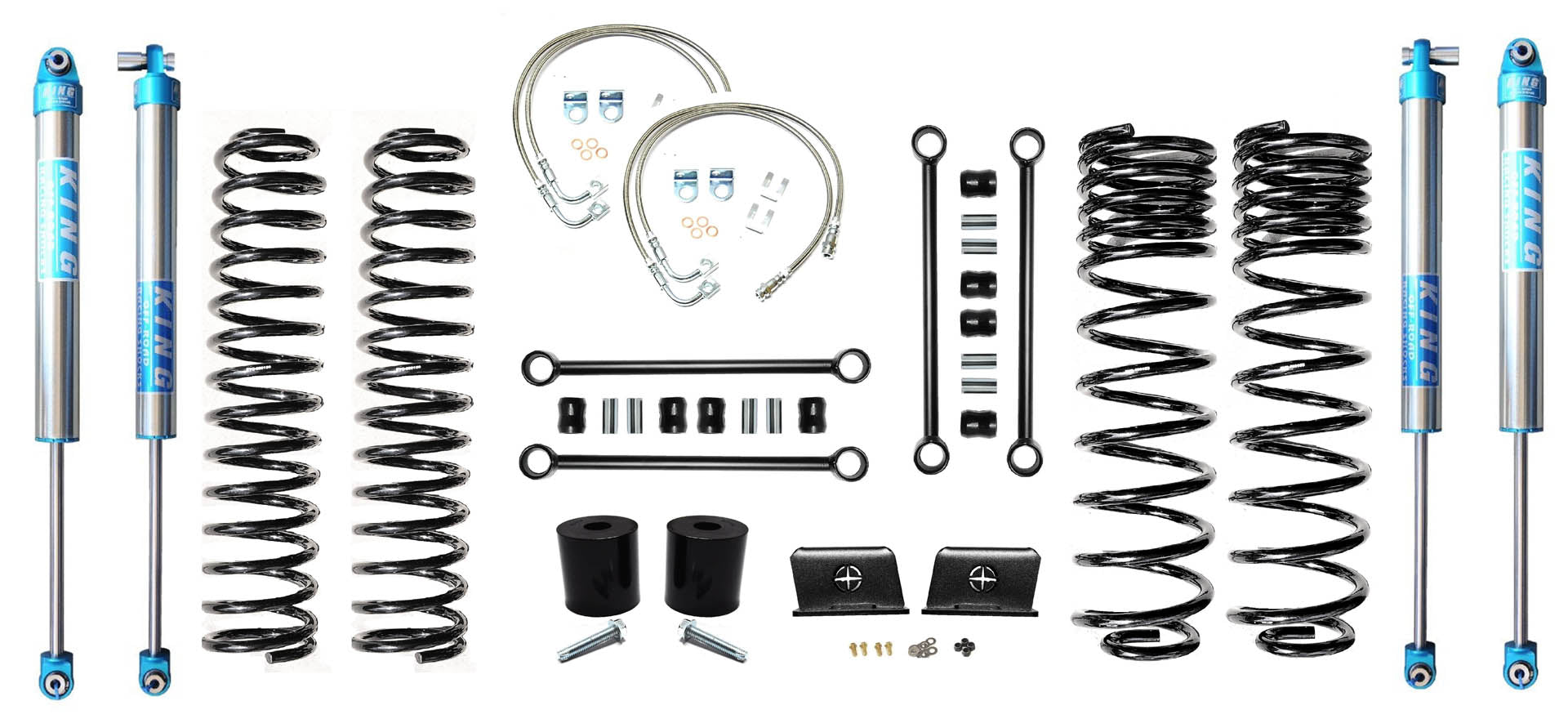 VARIANT EVO-3060S1HDK2 STAGE 1 King 2.0" Shocks Blue No Track Bars