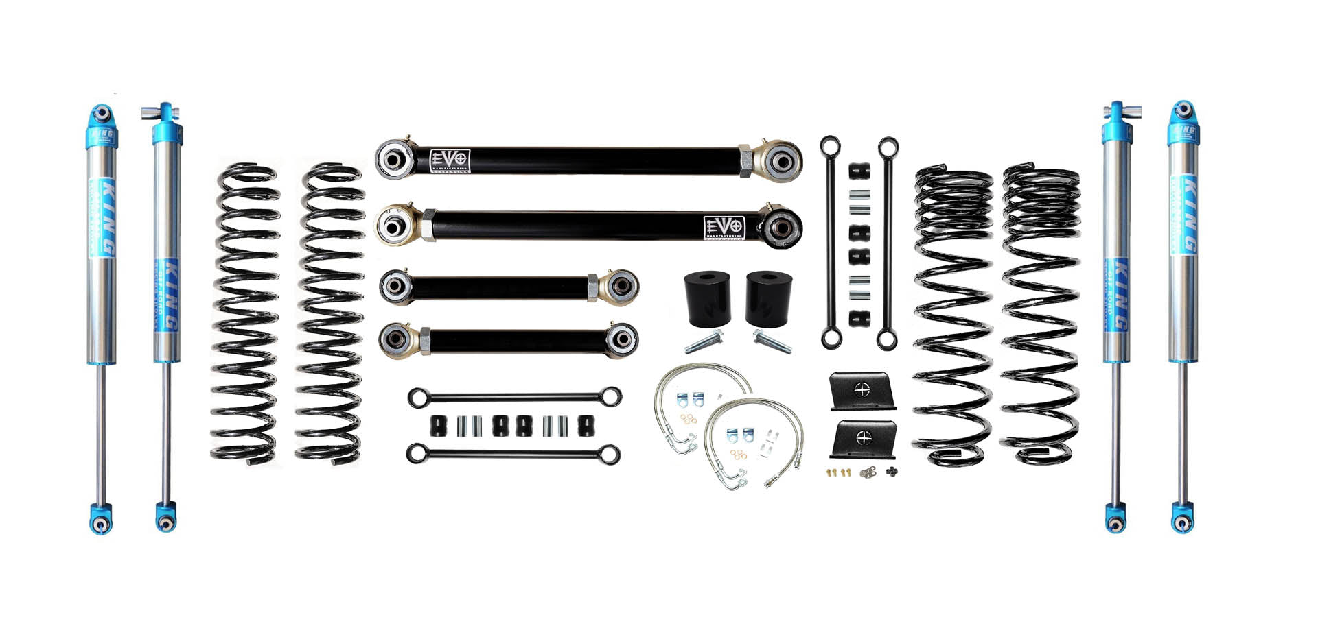 VARIANT EVO-3060S3HDK2 STAGE 3 King 2.0" Shocks Blue No Track Bars