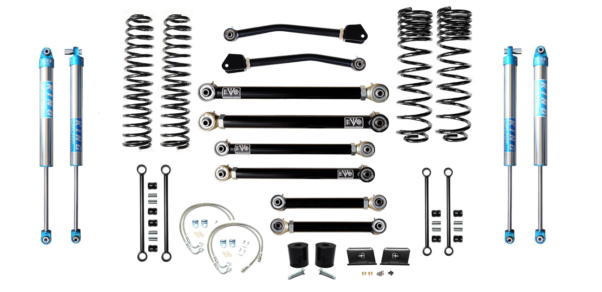 VARIANT EVO-3060S4HDK2 STAGE 4 King 2.0" Shocks Blue No Track Bars
