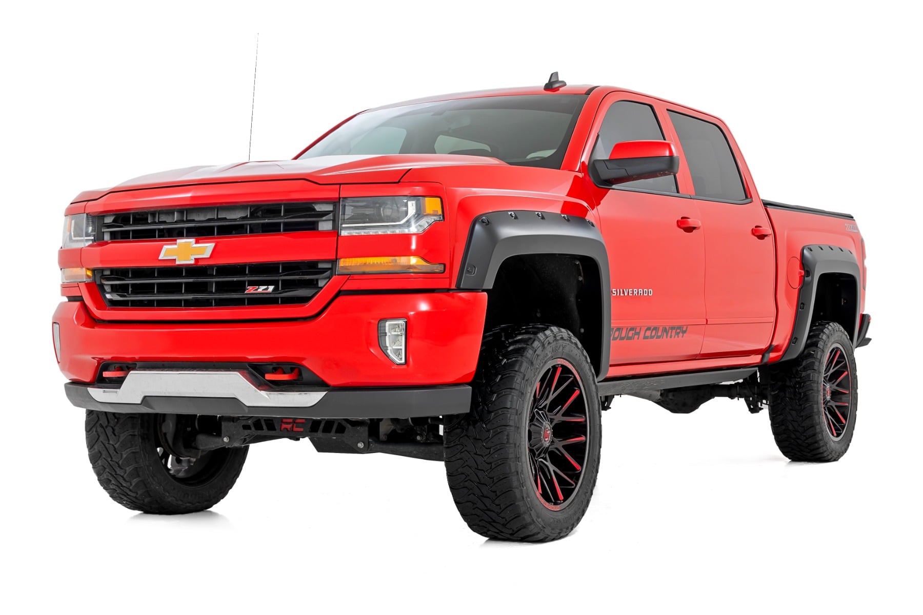 Pocket Fender Flares 6 Foot 7 Inch & 8 Foot Bed Chevy Silverado 1500 (2014-2018)/ 2500HD (2015-2019) Rough Country
