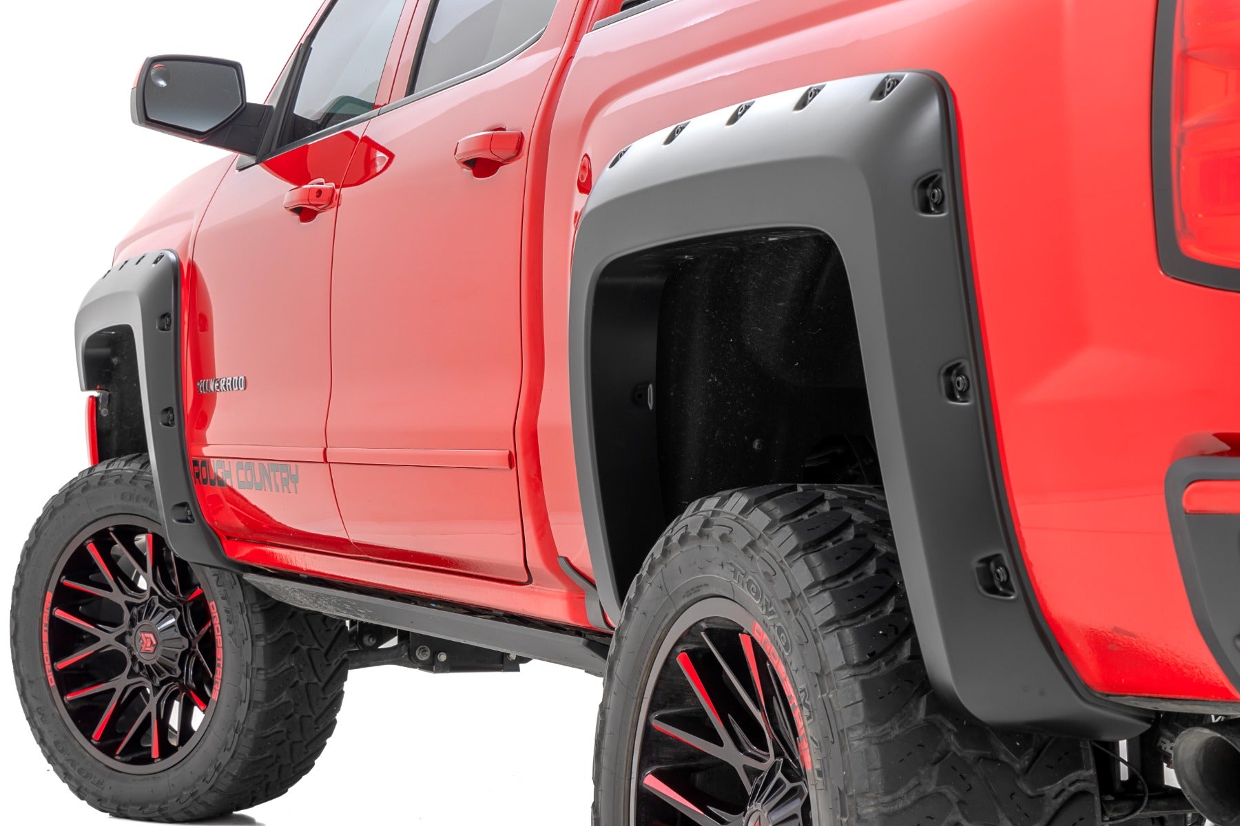 Pocket Fender Flares 5 Foot 9 Inch Bed Chevy Silverado 1500 (14-18 & Classic) Rough Country