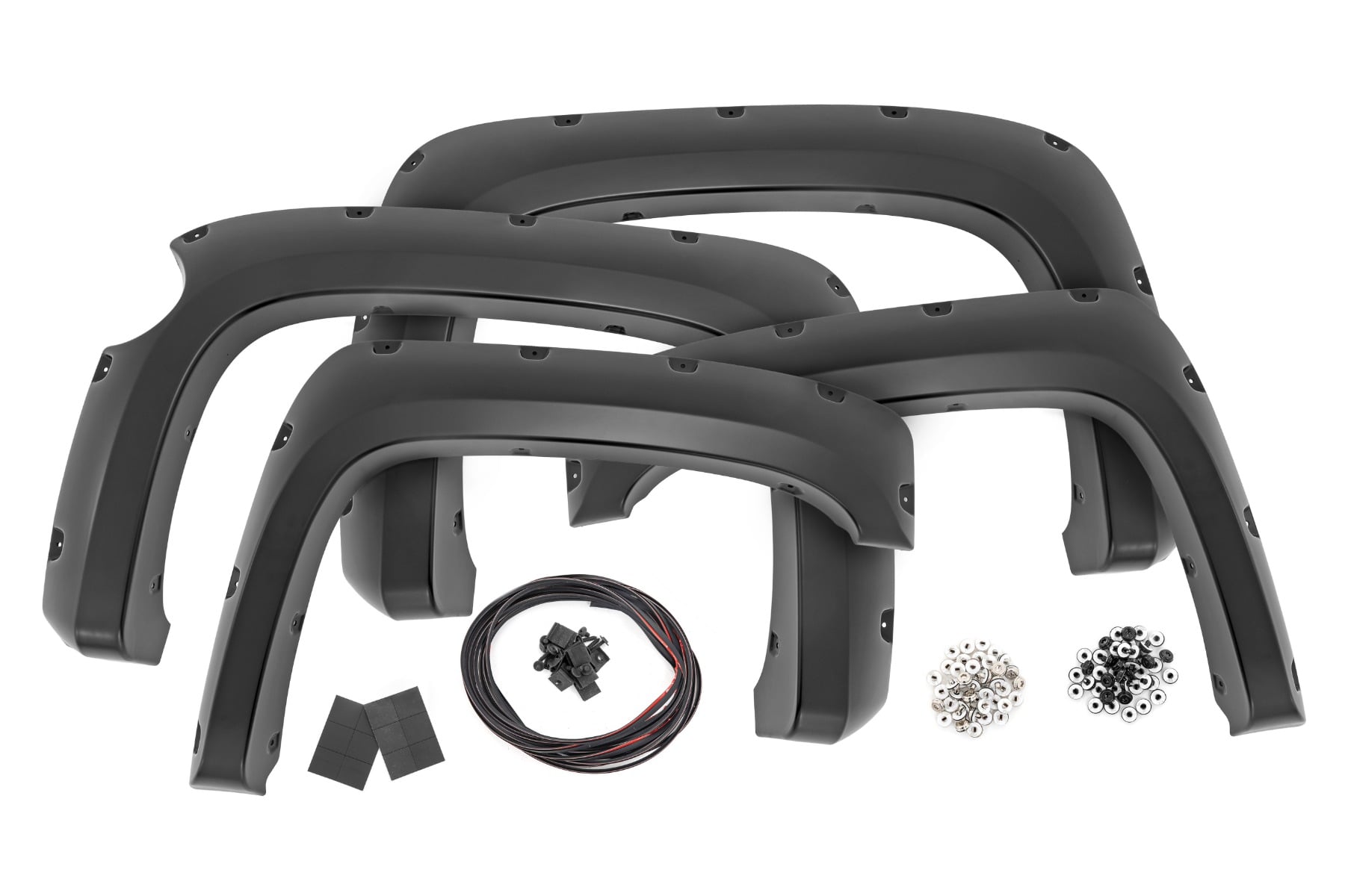 Pocket Fender Flares 5 Foot 9 Inch Bed Gas Door Chevy Silverado 1500 (07-13) Rough Country