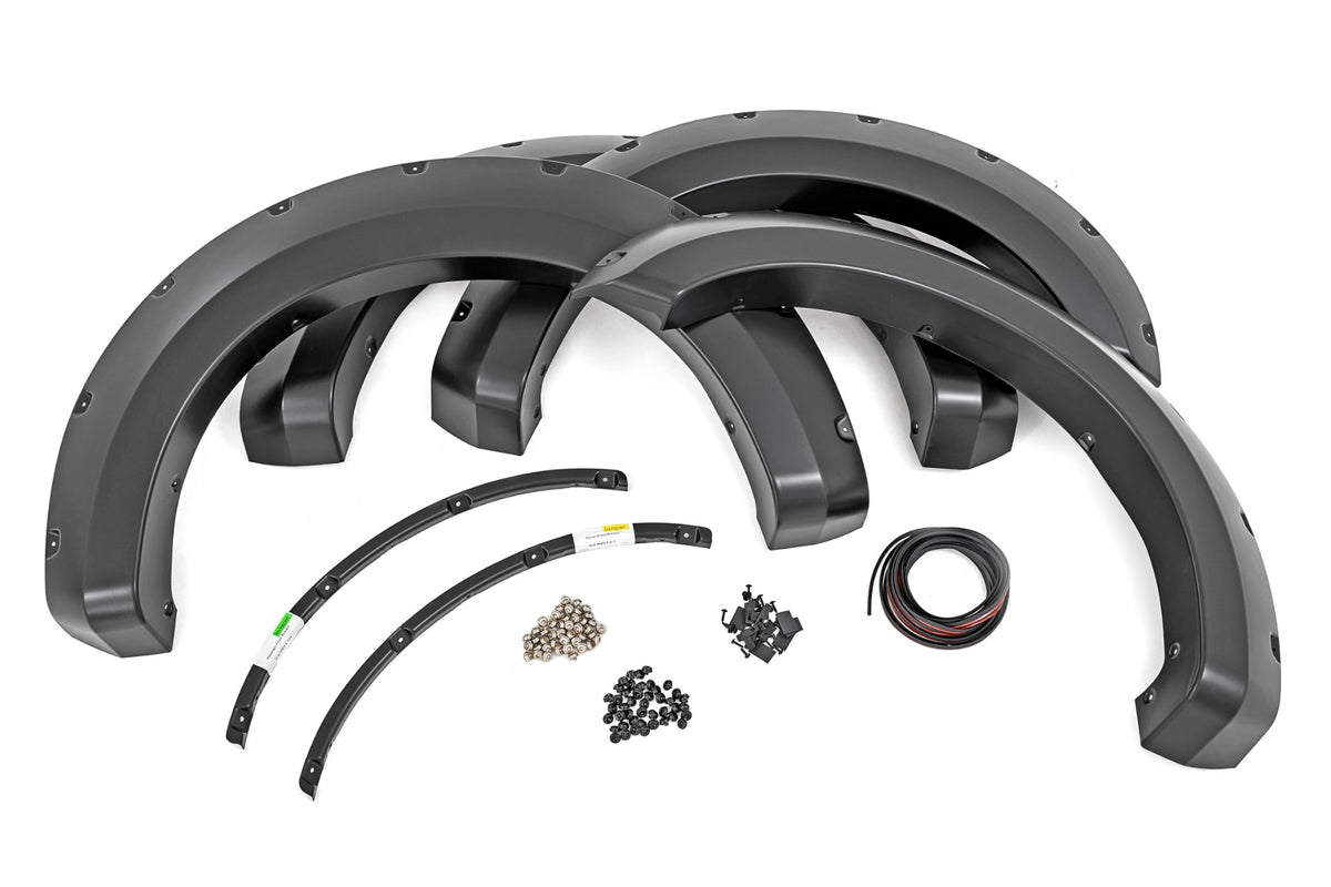 Pocket Fender Flares Rivets OxWhite 17-20 F-250/350 Rough Country