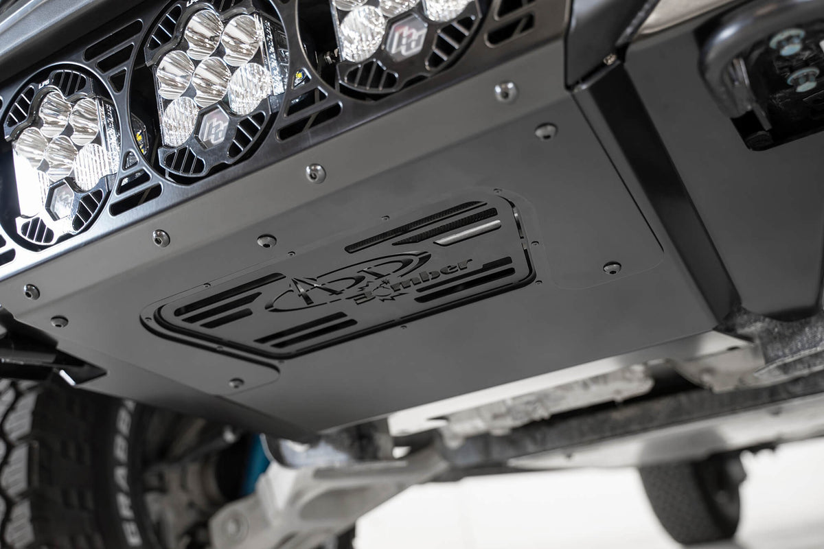 2017-2020 Ford Raptor Bomber Front Bumper Mounts for 3 Baja Designs LP6 Round Lights Addictive Desert Designs