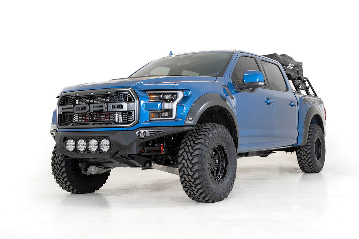 2017-2020 Ford Raptor Bomber Front Bumper Mounts for 4 Rigid 360 6 Inch Round Lights Addictive Desert Designs