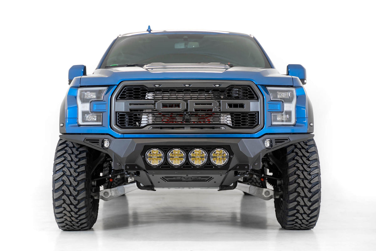 2017-2020 Ford Raptor Bomber Front Bumper Mounts for 4 Rigid 360 6 Inch Round Lights Addictive Desert Designs