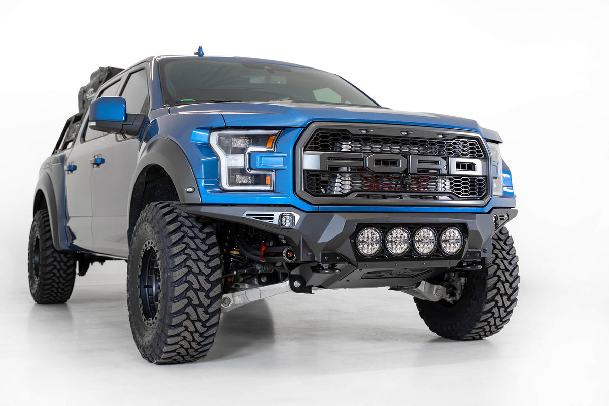 2017-2020 Ford Raptor Bomber Front Bumper Mounts for 4 Rigid 360 6 Inch Round Lights Addictive Desert Designs
