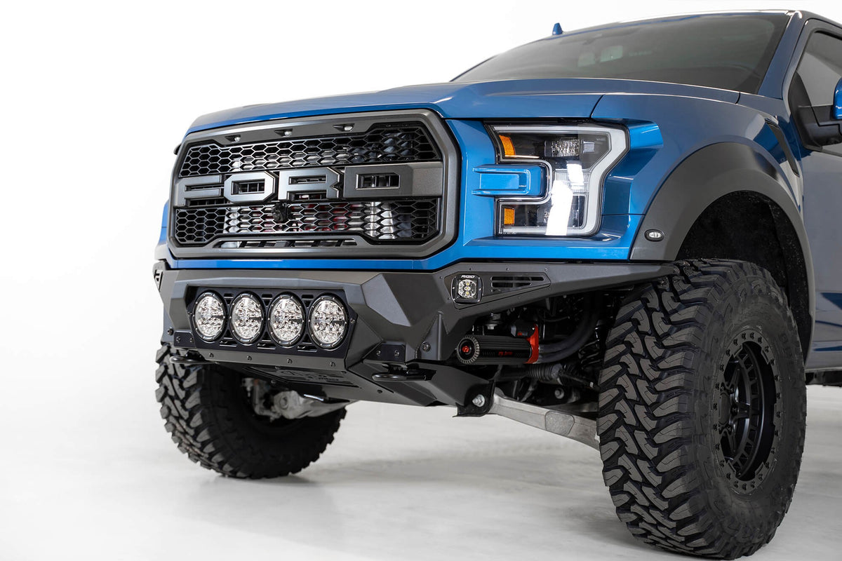 2017-2020 Ford Raptor Bomber Front Bumper Mounts for 4 Rigid 360 6 Inch Round Lights Addictive Desert Designs