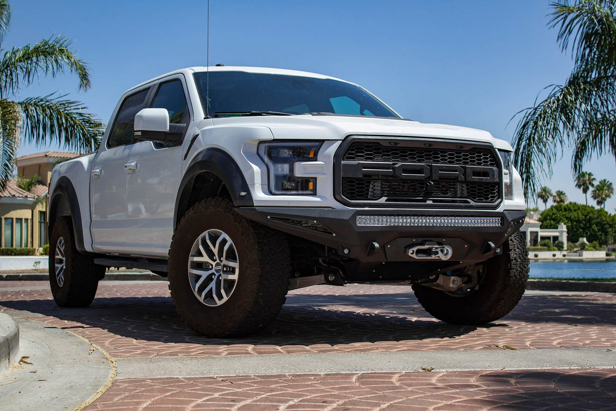 2017-2020 Ford F-150 Raptor Stealth Fighter Front Bumper With Winch Mount Addictive Desert Designs