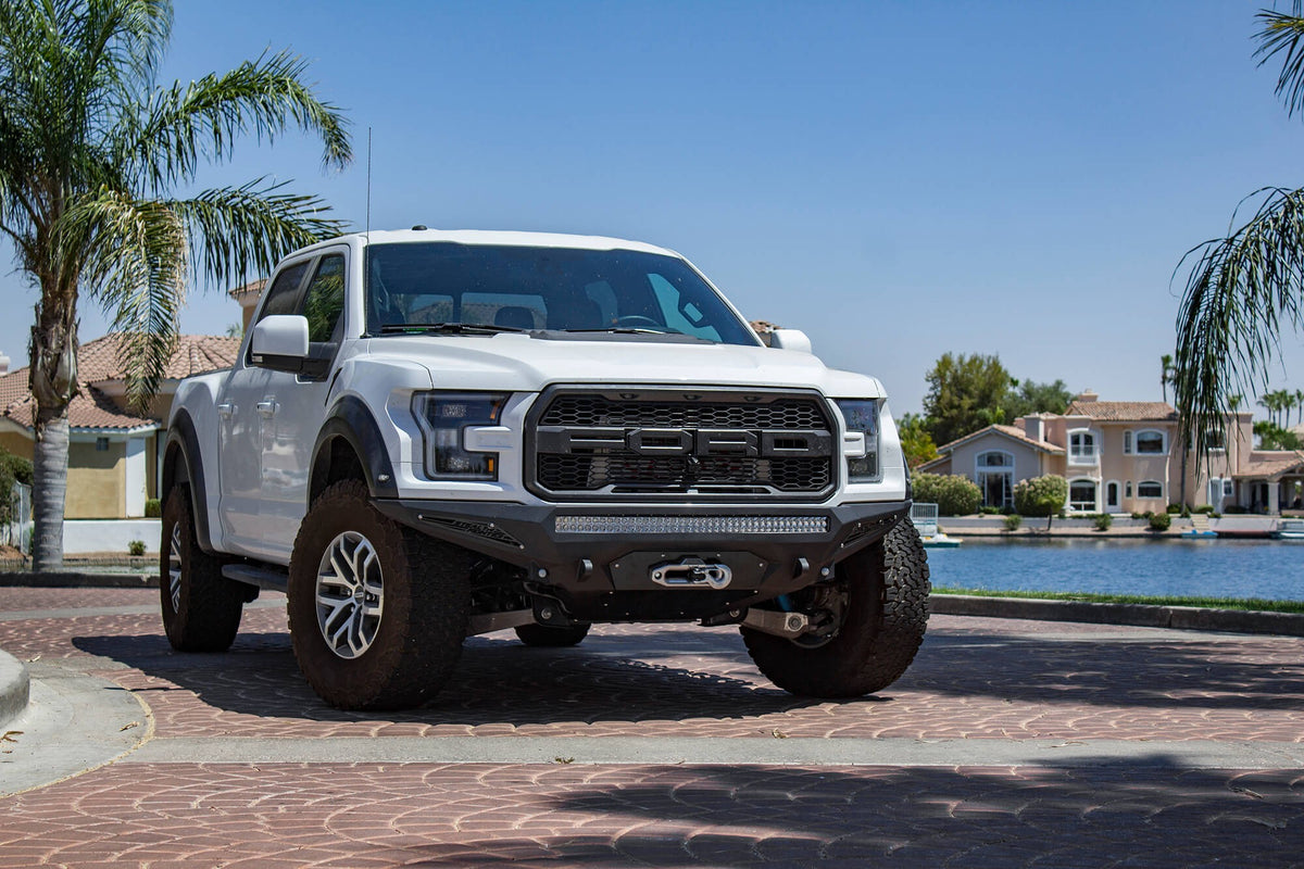 2017-2020 Ford F-150 Raptor Stealth Fighter Front Bumper With Winch Mount Addictive Desert Designs