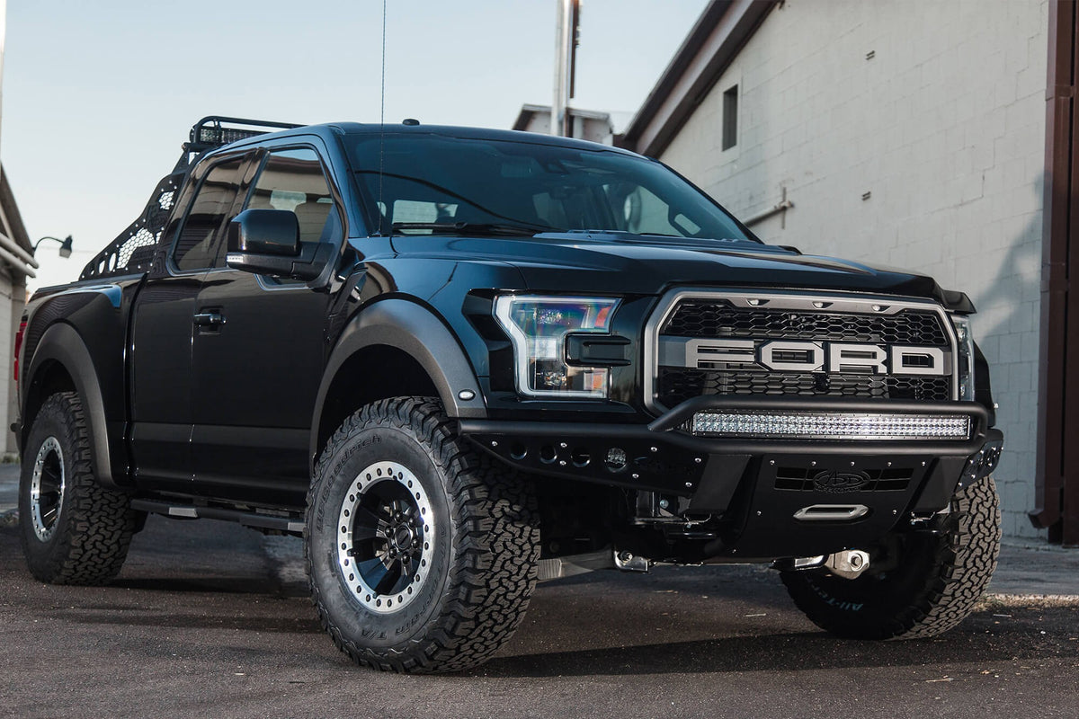 2017-2020 Ford F-150 Raptor Stealth R Front Bumper With Winch Mount Addictive Desert Designs