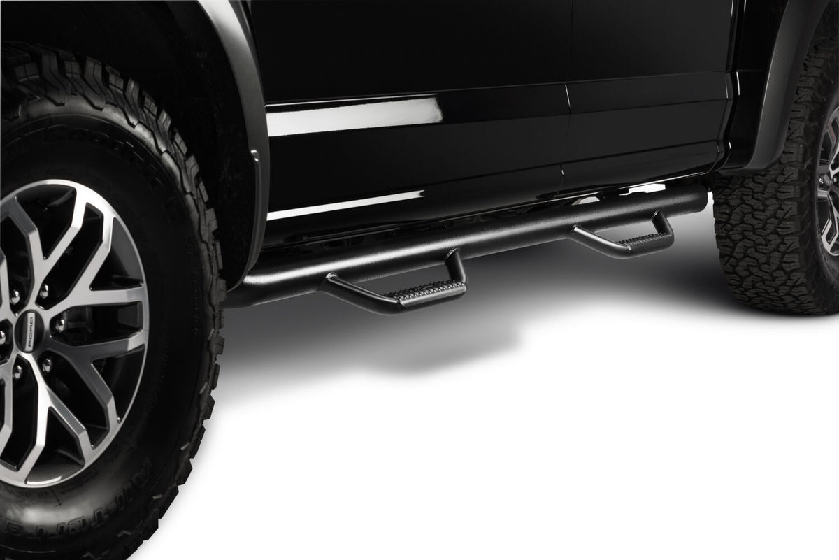 Nerf Step Bar Cab Length (2 Steps per Side) 2015-2026 Ford F-150/ 2017-2026 Raptor SuperCrew Textured Black N Fab