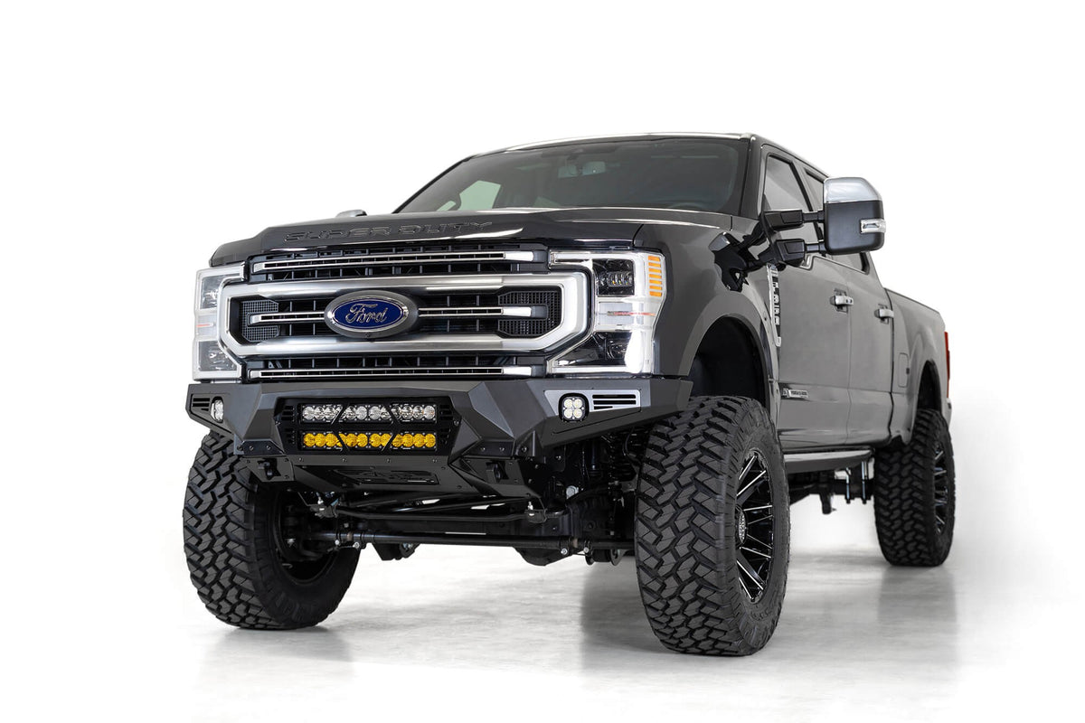 2017-2022 Ford Super Duty F-250 F-350 Bomber Front Bumper Mounts for dual 20 Inch Light Bars Addictive Desert Designs