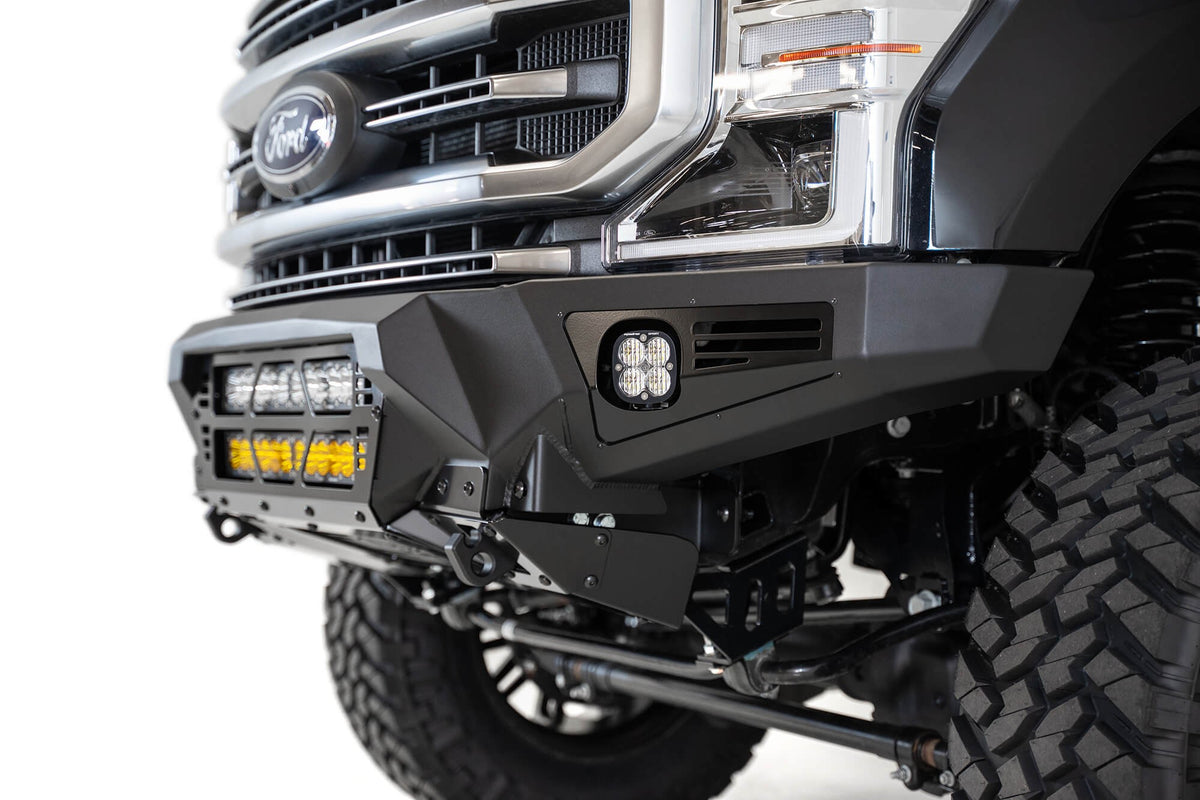 2017-2022 Ford Super Duty F-250 F-350 Bomber Front Bumper Mounts for dual 20 Inch Light Bars Addictive Desert Designs