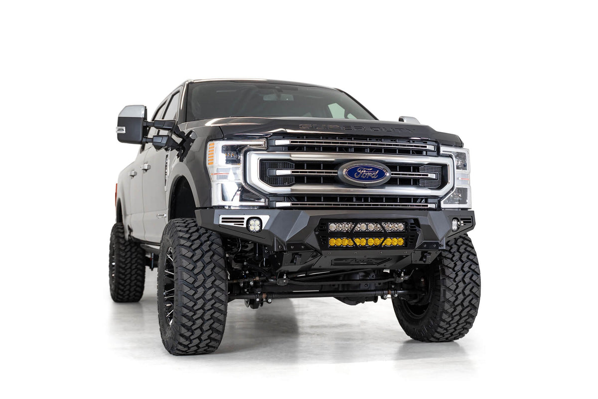 2017-2022 Ford Super Duty F-250 F-350 Bomber Front Bumper Mounts for dual 20 Inch Light Bars Addictive Desert Designs