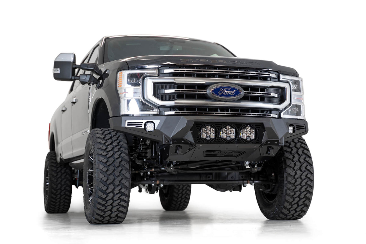 2017-2022 Ford Super Duty F-250 F-350 Bomber Front Bumper Mounts for 3 Baja Designs LP6s Addictive Desert Designs