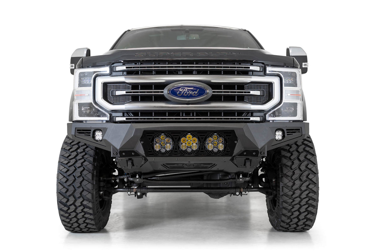 2017-2022 Ford Super Duty F-250 F-350 Bomber Front Bumper Mounts for 3 Baja Designs LP6s Addictive Desert Designs
