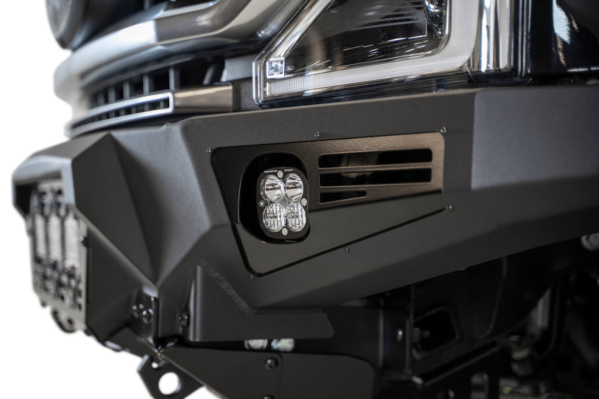 2017-2022 Ford Super Duty F-250 F-350 Bomber Front Bumper Mounts for 3 Baja Designs LP6s Addictive Desert Designs