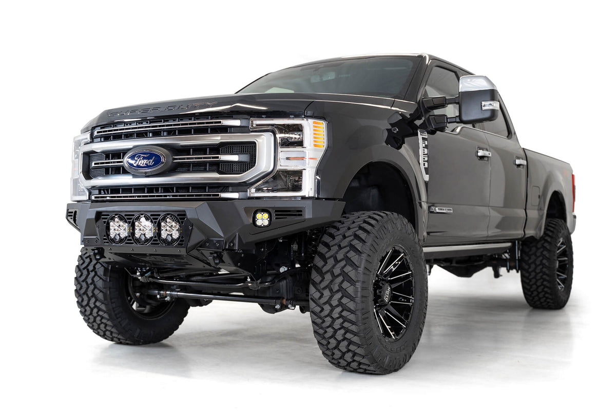 2017-2022 Ford Super Duty F-250 F-350 Bomber Front Bumper Mounts for 3 Baja Designs LP6s Addictive Desert Designs