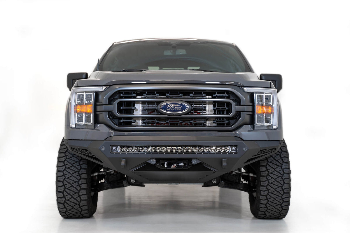 2021-2025 Ford F-150 Stealth Fighter Front Bumper With Winch Mount Addictive Desert Designs