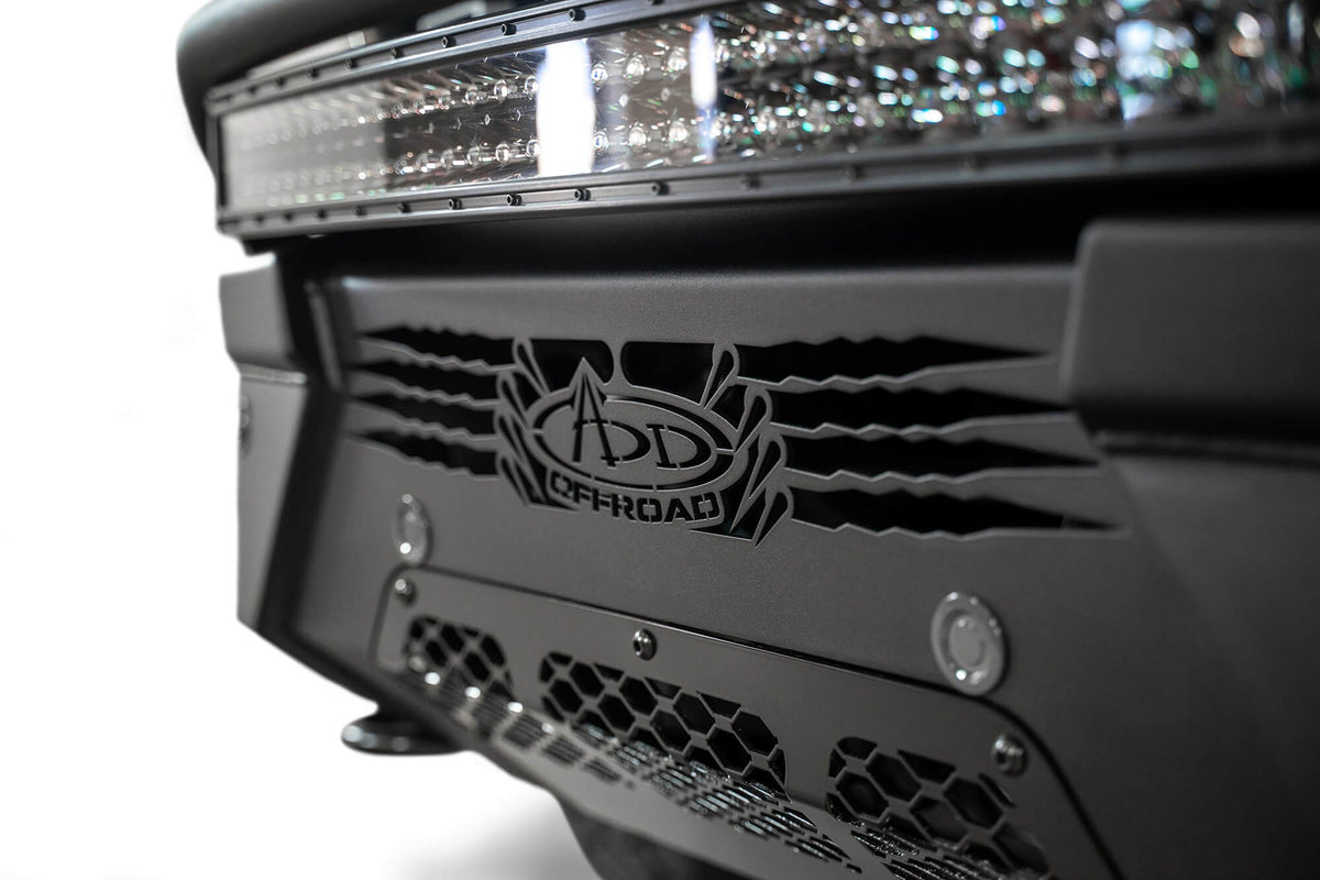 2021-2025 Ford F-150 HoneyBadger Front Bumper With Top Hoop Addictive Desert Designs