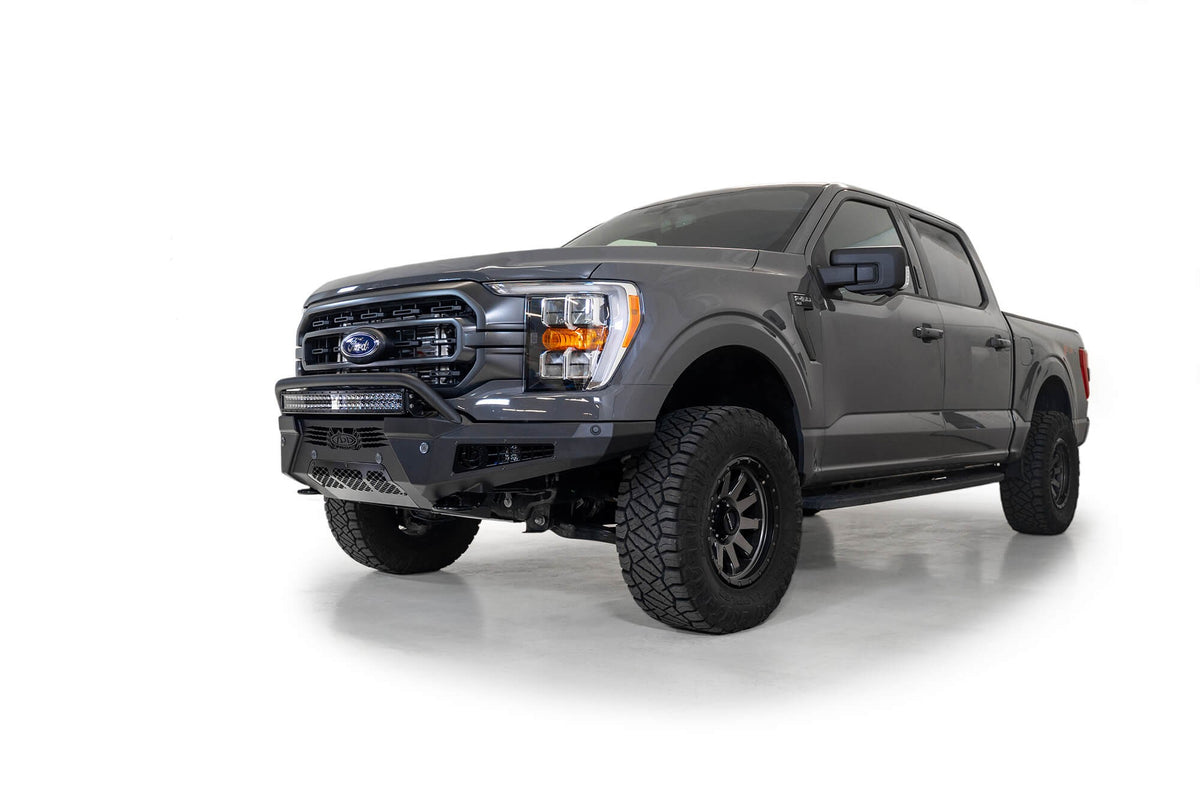 2021-2025 Ford F-150 HoneyBadger Front Bumper With Top Hoop Addictive Desert Designs