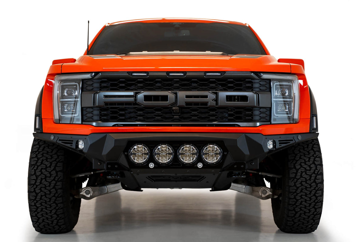 2021+ Ford Raptor Bomber Front Bumper Mounts for 4 rigid 360 6 Inch Round Lights Addictive Desert Designs