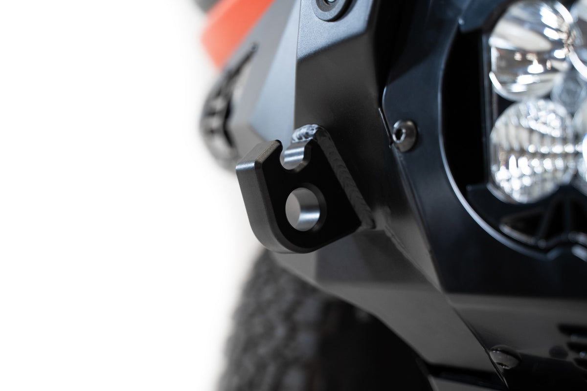 2022+ Ford Bronco Raptor Bomber Front Bumper Mounts for 3 Baja LP4 Lights Addictive Desert Designs