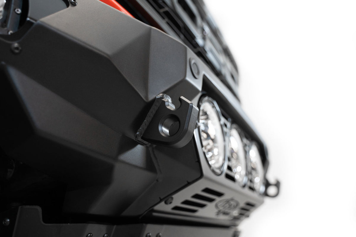 2022+ Ford Bronco Raptor Bomber Front Bumper Mounts for 3 rigid 360 6 Inch Lights Addictive Desert Designs