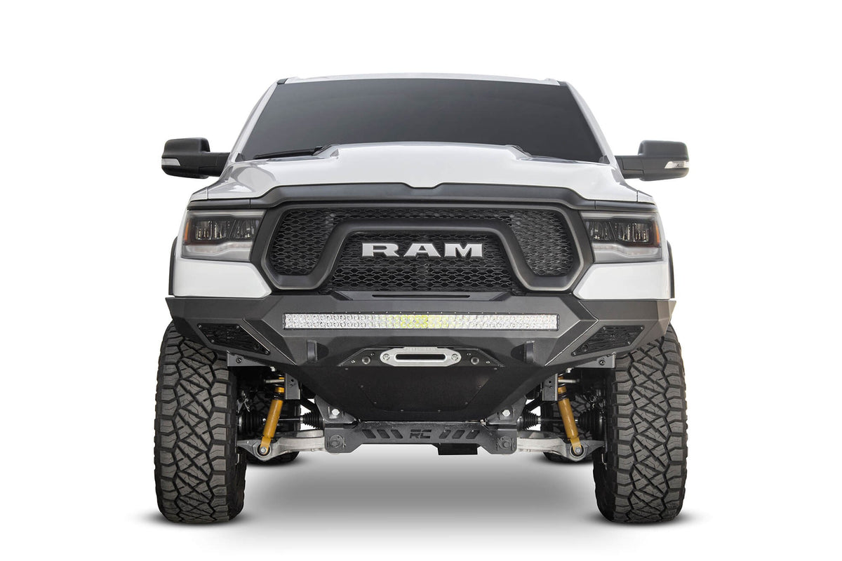 2019-2024 RAM Rebel 1500 Stealth Fighter Front Bumper With Winch Mount Addictive Desert Designs